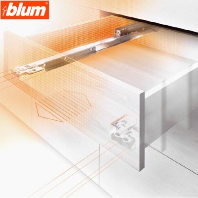 Οδηγός ξύλινου συρταριού TANDEM PLUS 560F500 με φρένο No50 πλήρης επέκτασης