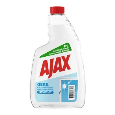 Ajax Υγρό Καθ/κό Τζαμιών Crystal Clean Ανταλλακτικό 750ml