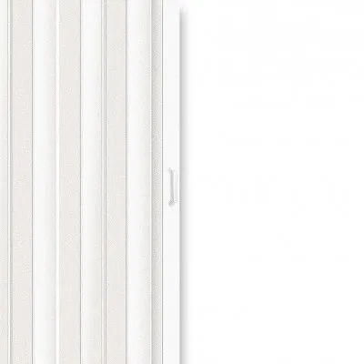 Μονόφυλλη Πτυσσόμενη Πόρτα Inox Kiss PVC  Τυποποιημένης Διάστασης 91x220cm Χρώμα Λευκό DO200